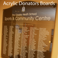 Acrylic Donators Boards
