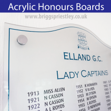 Acrylic Honours Boards