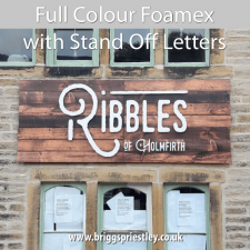 Full Colour Foamex with Stand Off Letters