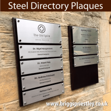 Steel Directory Plaques