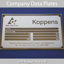 Company Data Plates