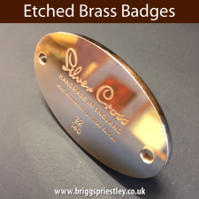 Etched Brass Badges