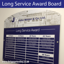 Long Service Award Board